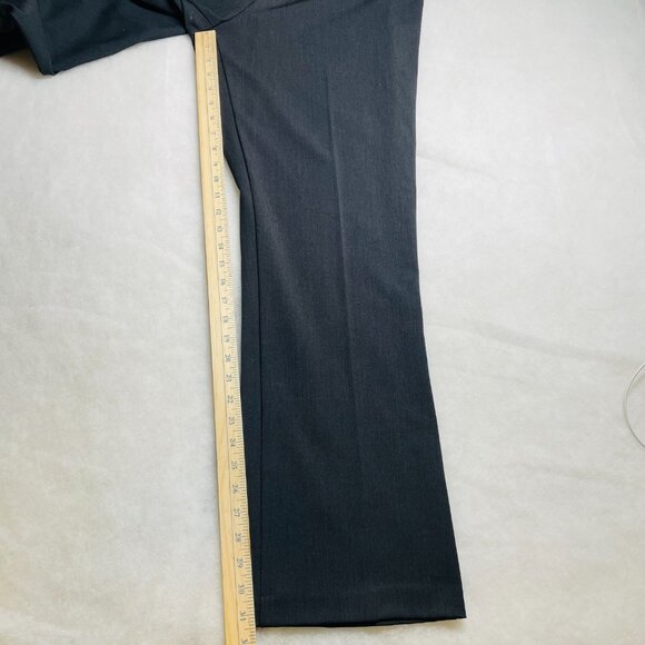 NWT Investments Womens Gray Slimming Front Panel Flared Leg Dress Pants Sz 14L - Picture 5 of 9